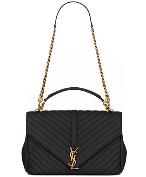 YSL Classic Large Monogram Saint Laurent College Bag Black